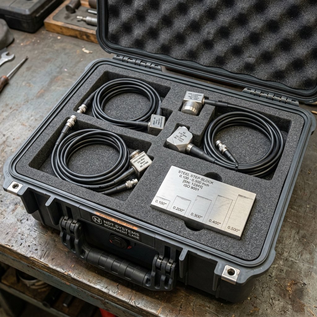 Kit de Sondas, Cabos e Bloco de Calibração para Ultrassom